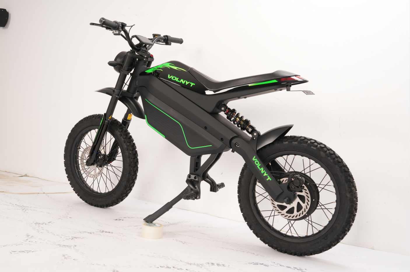 VOLNYT-48V 38.4AH Electric Dirt Bike,17" Mountain tire,3000w Electric Motorcycle Up to 43.5MPH Long-Range,5-Speed Modes(Green)