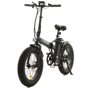 Ecotric Matt Black 48V Portable And Folding Fat Ebike With Lcd Display For Canada E-Bike