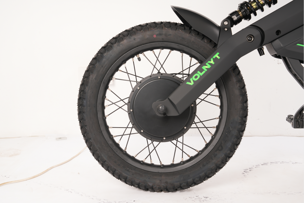 VOLNYT-48V 38.4AH Electric Dirt Bike,17" Mountain tire,3000w Electric Motorcycle Up to 43.5MPH Long-Range,5-Speed Modes(Green)