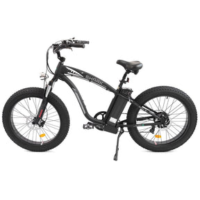 UL Certified-Hammer Electric Fat Tire Beach Snow Bike-Matt Black - 5