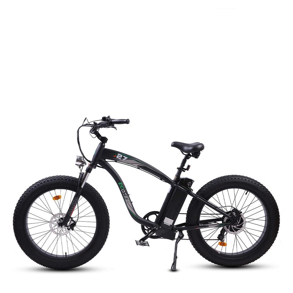 UL Certified-Ecotric Hammer Electric Fat Tire Beach Snow Bike-Matt Black