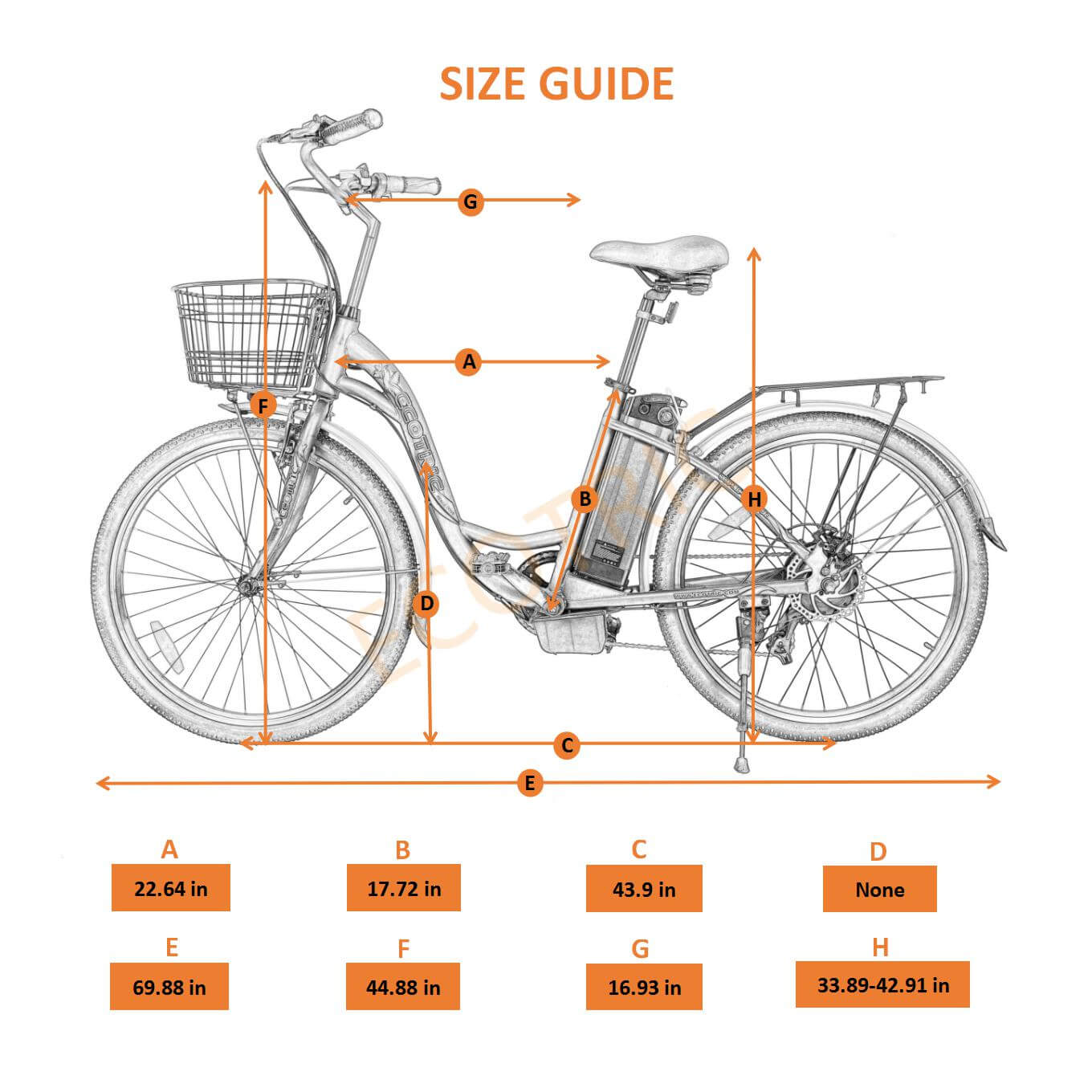 Peacedove electric city bike-senior - 3